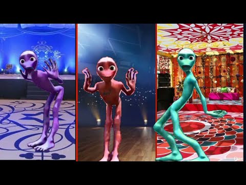 Alien dance VS Funny alien VS Dame tu cosita VS Funny alien dance VS Green alien dance#dametucosita