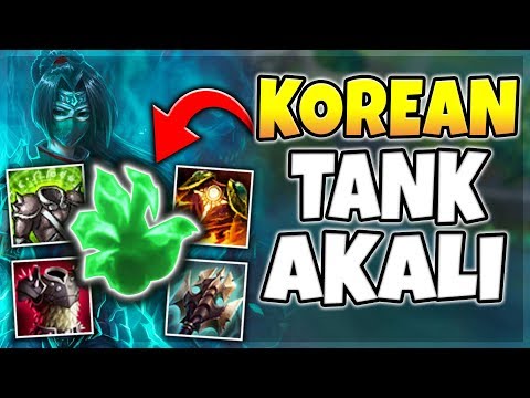 SEASON 8 KOREAN TANK AKALI IS RIDICULOUS! 100% BAN RATE BUILD IS BACK! - League of Legends
