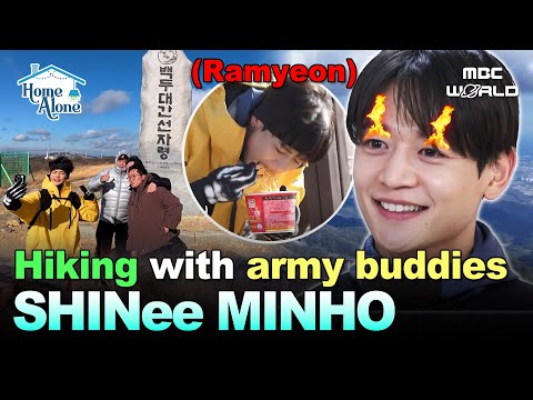 [Sub] SHINee Minho’s Hiking⛰️ & Ramyeon Mukbang with His Army Buddies #shinee #minho