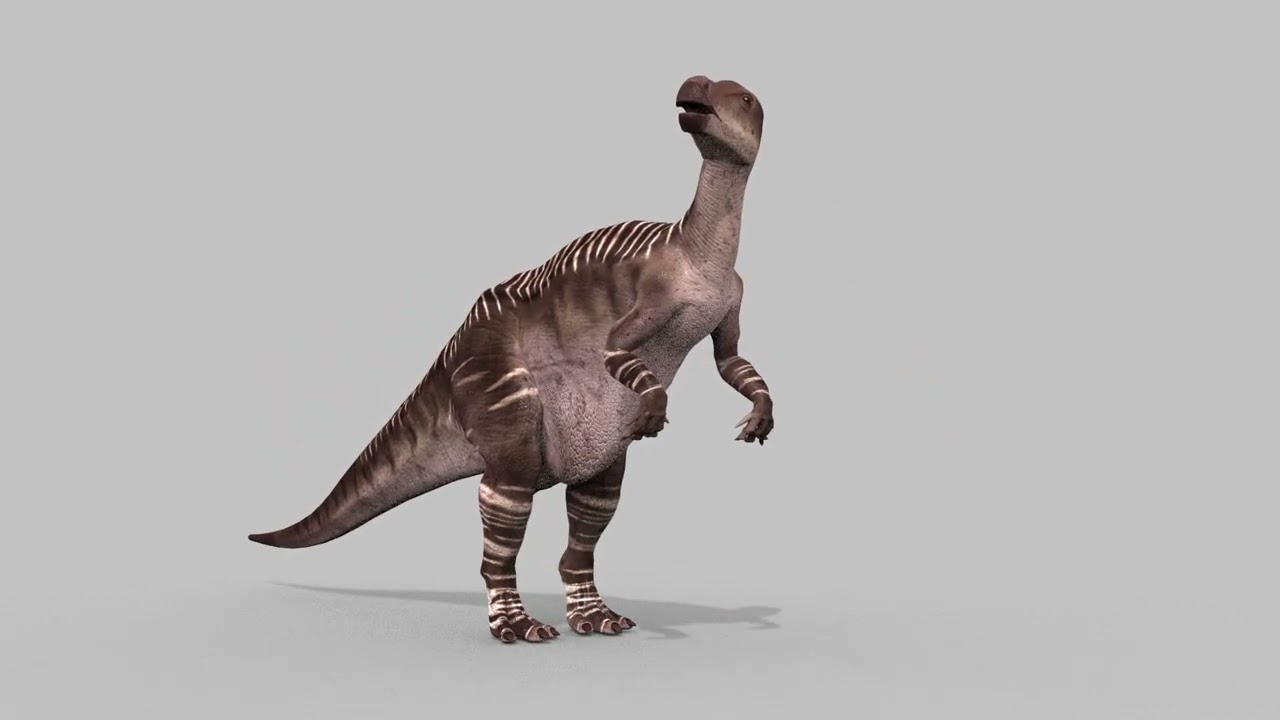 Iguanodon Lives 8K - 3d animated model 3D Model