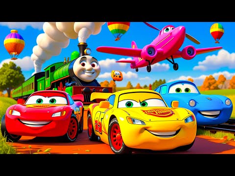 Monster Trucks Flatbed Long Trailer Truck Cars Rescue Bus - Big & Small Cars vs Epic Escape - BeamNG