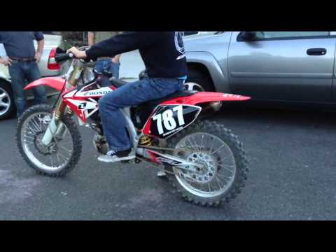 Honda CRF 450 R Big Bore 490cc Full FMF Exhaust Race Full Only Dirt Bike Walk Around