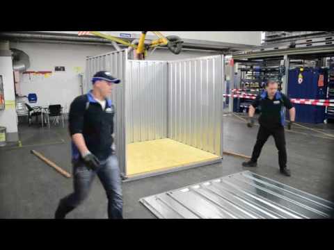 Montagevideo Schnellbaucontainer