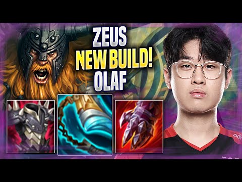 ZEUS TRIES NEW OLAF BUILD! - T1 Zeus Plays Olaf TOP vs Graves! | Season 2022