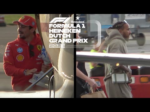 F1 Drivers Departing in Private Jets After The 2024 Dutch Grand Prix (4K)