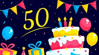 5️⃣0️⃣ ANOS - Mensagem de Aniversário de 50 Anos