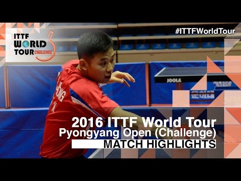 2016 Pyongyang Open Highlights: An Jo Song vs Mun Jin Song (U21-Qual)