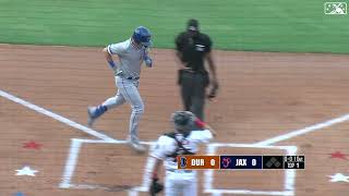 Curtis Mead DRILLS a Solo Home Run! | Tampa Bay Rays Prospect | 7/3/2023