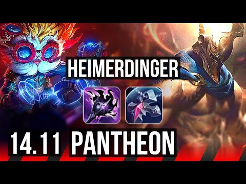 HEIMERDINGER vs PANTHEON (TOP) | 5/1/5, 1000+ games | KR Master | 14.11