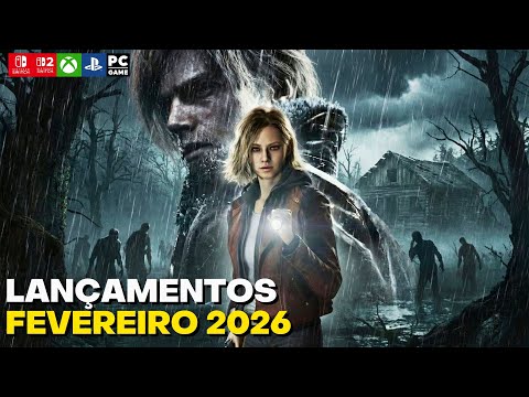 Top 18 LANÇAMENTOS de JOGOS FEVEREIRO 2026 (PS4/PS5/XBOX SERIES X-S/XBOX ONE/SWITCH/SWITCH 2 /PC)