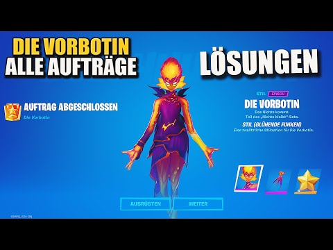 Fortnite DIE VORBOTIN • Alle Aufträge (Die Vorbotin Skin freischalten) [Lösungen]
