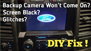 DIY. Ford Sync 3 Backup Camera, Black Display & Glitch Fix.