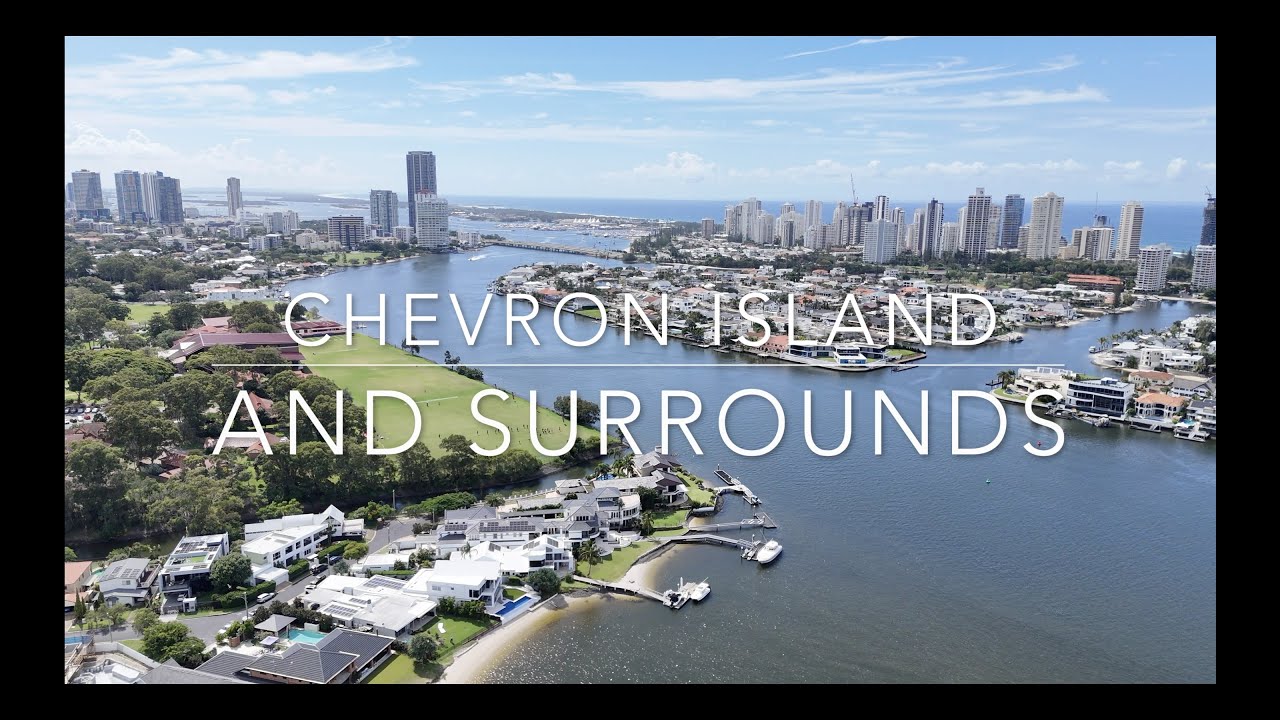 Discover the panoramic aerial vistas of Chevron Island.