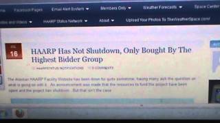 HAARP ISNT BEING SHUTDOWN ITS BEING SOLD