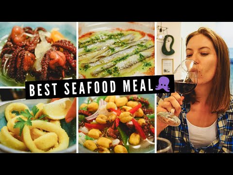 我們在阿根廷的新寵餐廳：在Las Grutas的Del Azul吃海鮮大餐。 (Our NEW FAVOURITE RESTAURANT in Argentina: Eating a SEAFOOD FEAST at Del Azul in Las Grutas)