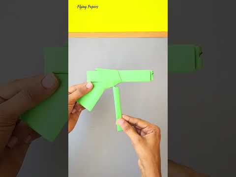 how to make paper plane launcher gun , best origami plane launcher