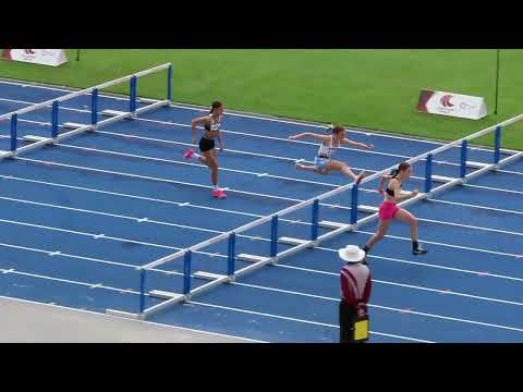 80m Hurdles U13 Girls Final, 2023 QLD Athletics Championships, QSAC 12 March 2023