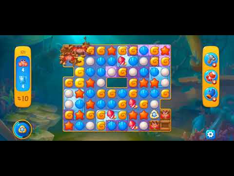 Fishdom Atlantis Cup Stage 121 (with ingame lightning booster) @choraelmin