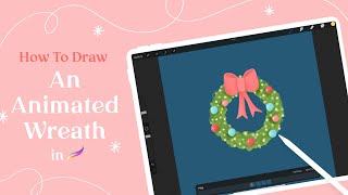 How To Animate Christmas Lights | Procreate Tutorial |  Christmas Art | 25 Sweetpeas