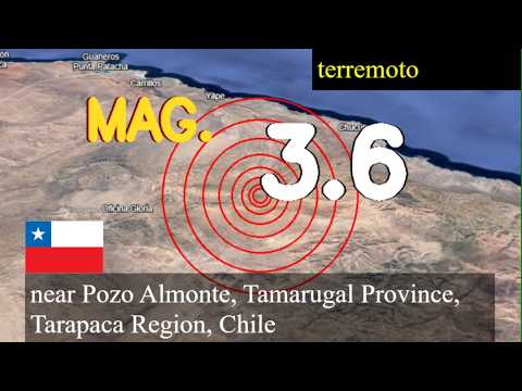 Terremoto cerca de Pozo Almonte, Provincia de Tamarugal, Región de Tarapacá, Chile actualizaciones