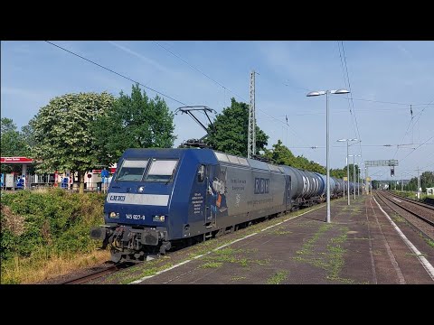 ICE3neo, Vectron, 145 DB Cargo + RBH, 1116 EC Sandwich, S-Bahn neulackiert. Oberesslingen 20.06.2023