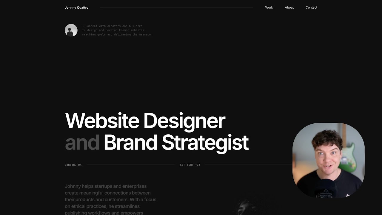 Quattro — Minimal Portfolio Template — Overview and Tutorial