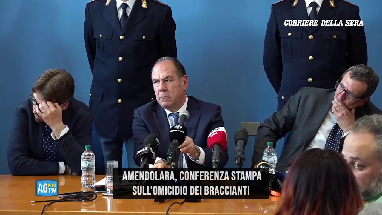 Amendolara, conferenza stampa sull’omicidio dei braccianti