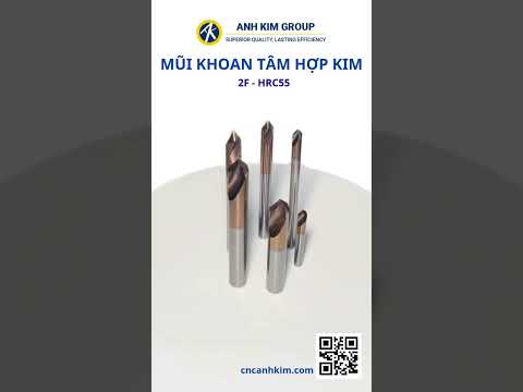 Mũi khoan tâm hợp kim CNC Chamfer Mill