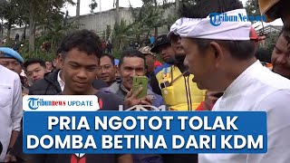 Relawan Longsor Cisarua Tolak Hadiah Domba Betina dari Dedi Mulyadi: Maunya Jantan Biar Bisa Diadu