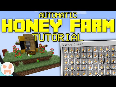 Automatic Honey Farm Tutorial! | Minecraft Bedrock & Java, Compact