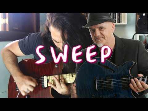 Another CRAZY SWEEP PICKING LESSON / FRANK GAMBALE lick from his master class