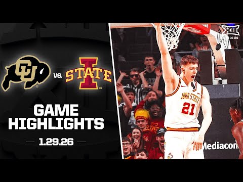 Colorado vs. #8 Iowa State Game Highlights | 2025-26 Big 12 Men's Basketball