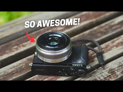 Compatible for Panasonic M4/3 17mm F1.8 Prime Camera Lens(Black) video review thumbnail