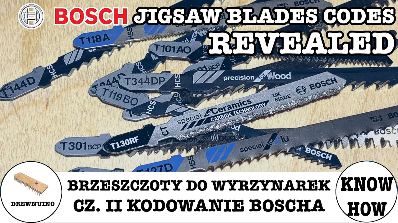 #122 Brzeszczoty do wyrzynarek cz. II - kodowanie Boscha