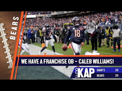 REKAP: 🏈 Chicago Bears 24-20 win over Giants. ‘We have a franchise QB & his name is Caleb Williams!’