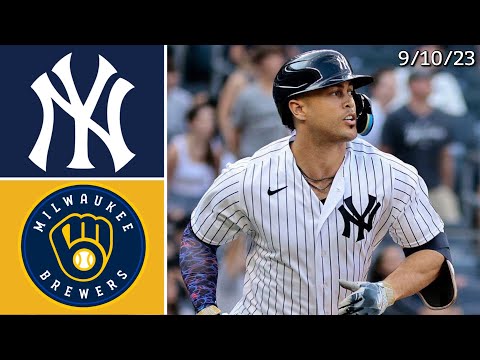 New York Yankees vs Milwaukee Brewers | Game Highlights | 9/10/23