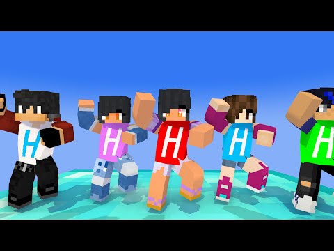 MONSTER SCHOOL:GANGNAM STYLE ICE APHMAU,JULIA,AARON - MINECRAFT ANIMATION