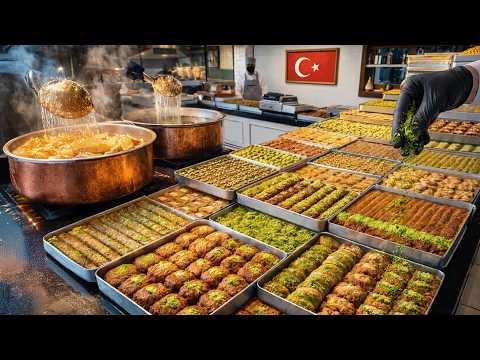 Turkish Desserts Street Food Tour | Baklava, Kunafa, Katmer & More