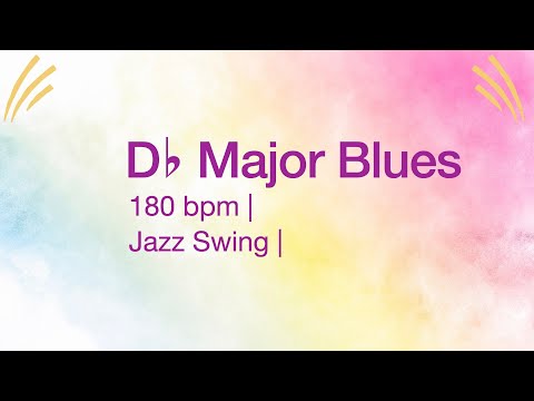 Db Major Blues | 180 bpm | Jazz Swing | Play-Along Backing Track