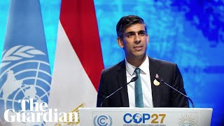 Acting on climate is 'right thing to do', says Rishi Sunak at Cop27
