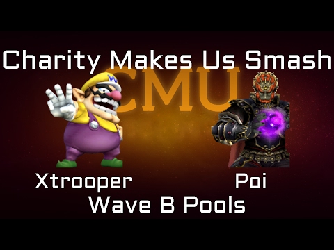 Charity Makes Us Smash Project M Wave B Pools -  Xtrooper (Wario) vs. Poi (Ganon)