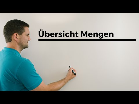 Übersicht Mengen, Schnitt, Differenz, Vereinigung, Komplementär, Disjunkt, Teilmenge | Daniel Jung