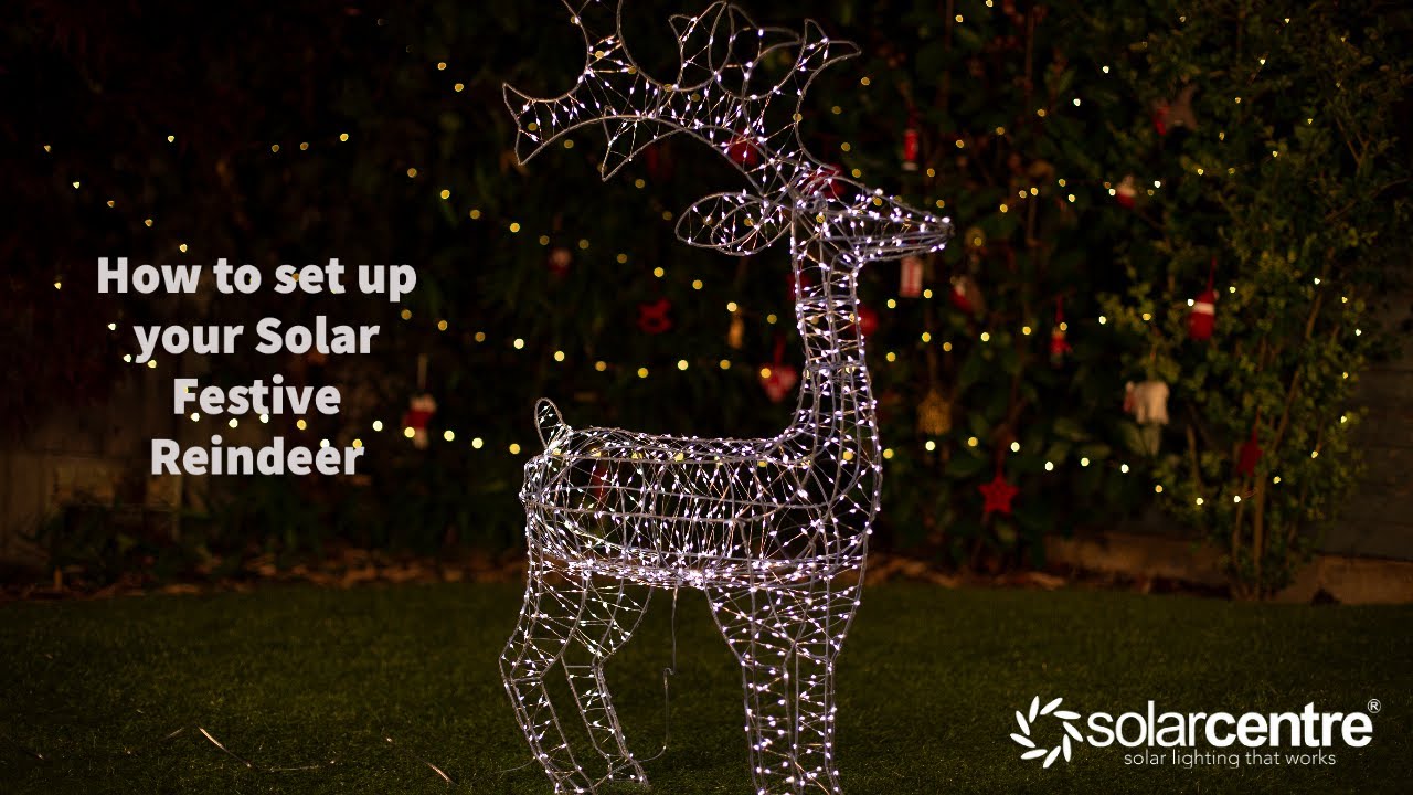 Watch video Unboxing and setting up the Large Reindeer! Lumify Warm White & White USB Solar Christmas Lights Now Unboxing and setting up the Large Reindeer! Lumify Warm White & White USB Solar Christmas Lights