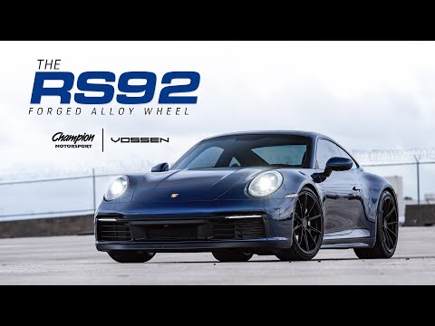 Champion Motorsport Porsche 992 Carrera Gentian Blue W/RS92 Forged Wheels