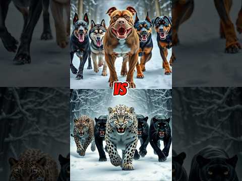 Top 10 strong giant dog of America Pit Bull vs ( Red Fox, Hyena, Bear, Leopard, Wolf ) #dog #animal