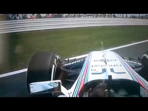 Gran premio silverstone  2014 incidente rischioso per Raikk