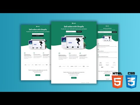 LBW EP1 - Shopify (Free Trial) Landing Page Cloned - Fully Responsive - HTML and CSS