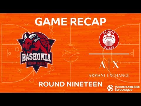 Highlights: Baskonia Vitoria Gasteiz  - AX Armani Exchange Olimpia Milan