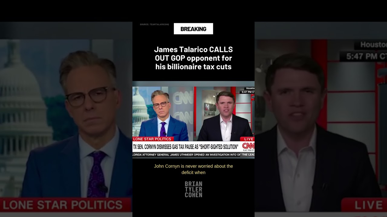 James Talarico CALLS OUT GOP opponent for his billionaire tax cuts