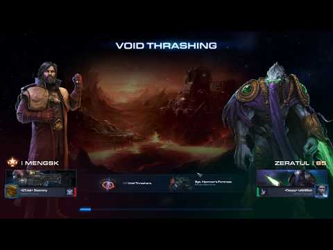 StarCraft 2 Co-Op Void Thrashing Mengsk fastest ECO opening!!!